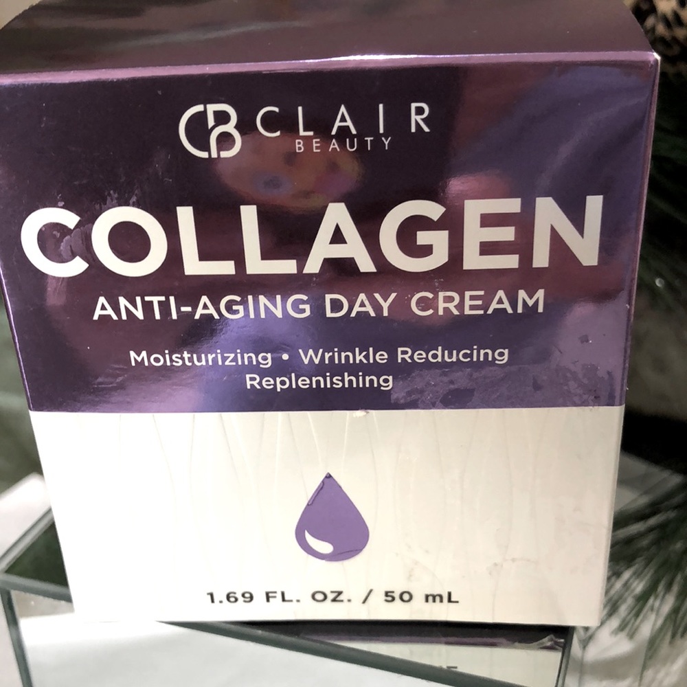 CLAIR BEAUTY COLLAGEN DAY CREAM. NIB